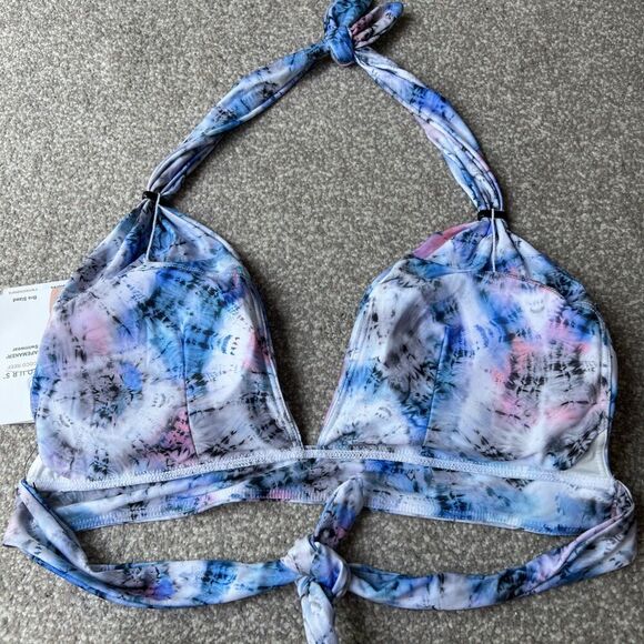 NWT Coco Reef Contours Bikini Womens sz 10 34 C/D Evoke Draped Tie Dye Swim Top - Picture 12 of 13